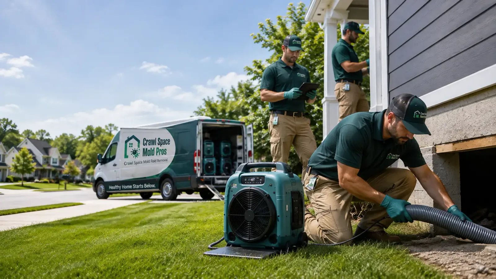 Crawl Space Mold Removal in Bentonville, OH